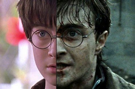 Harry Potter Characters In The First Movie Vs The Last Movie Harry Potter Books Harry Potter
