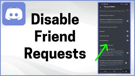 How To Disable All Friend Requests On Discord Youtube