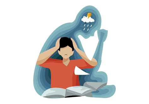 Depression People Affect On Mental Health Vector Illustration 542211