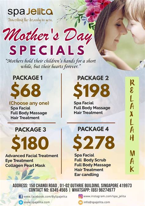 Because Mothers Are Very Special We Want All Moms To Relax And Indulge In Relaxing Massages We