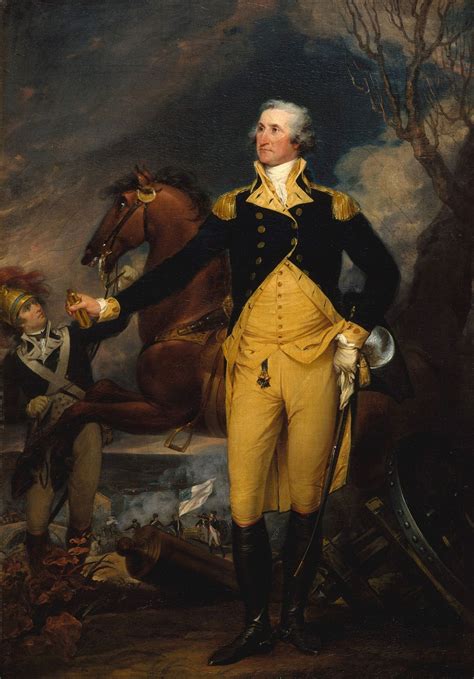 George Washington Before The Battle Of Trenton Painting John Trumbull