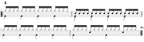 16th Note Patterns Drums Harewassist