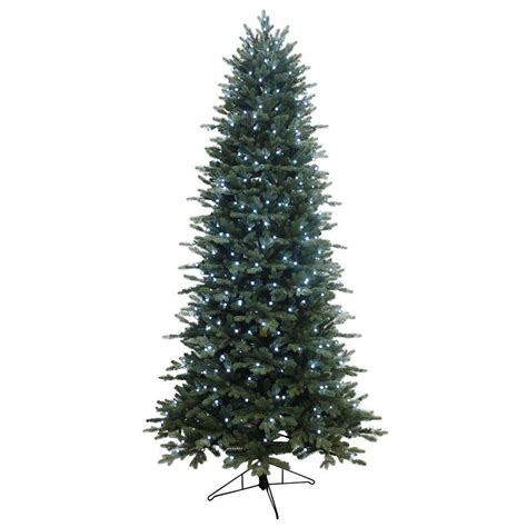 Ge 75 Ft Aspen Fir Pre Lit Slim Artificial Christmas Tree 400 Multi