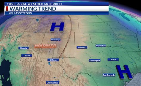 Weather On The Go A Warming Trend Allows For Above Normal Temperatures Ktsm 9 News