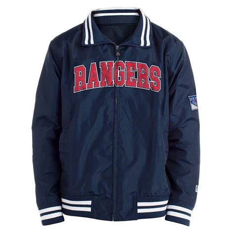 Navy Blue New York Rangers New Era Jacket Jacket Makers