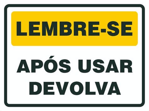 Placa De Sinalização Após Usar Devolva 30x20 Parcelamento sem juros