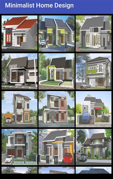 Desain tipe rumah minimalis semakin berubah seiring berjalannya waktu. Desain rumah minimalis for Android - APK Download