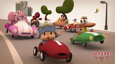 Pocoyo And Cars The Great Race Youtube