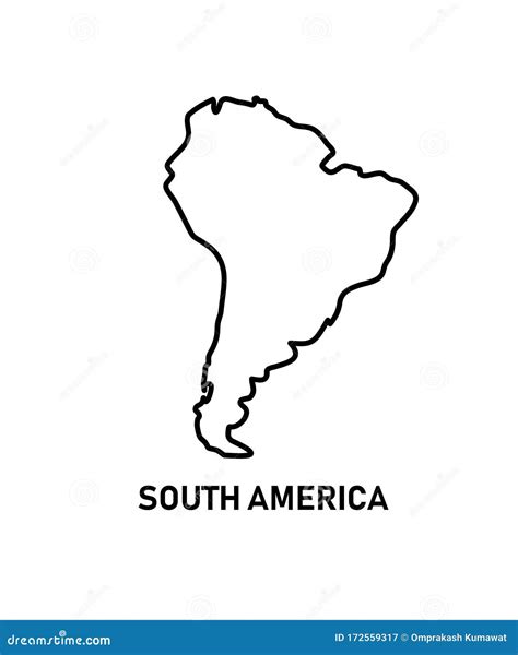 South America Map Iconvector Best Illustration Design Icon Stock
