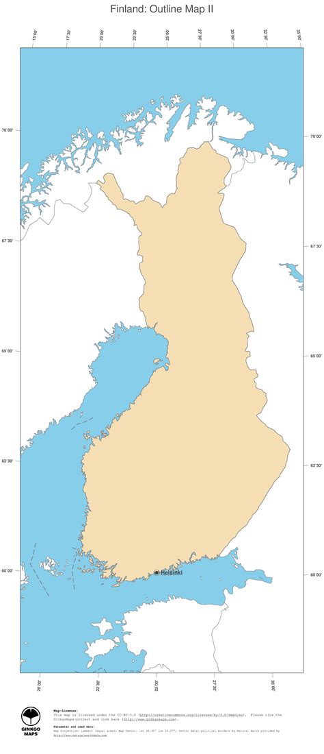 Discover the beauty hidden in the maps. Map Finland; GinkgoMaps continent: Europe; region: Finland