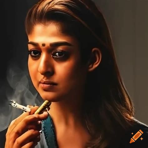 nayanthara smoking a cigar