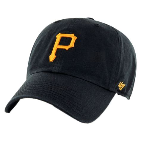 Like all snapback, the cap consists of a flat visor and a beautiful embroidery in relief with the ancient text really popular. 47 Brand Pittsburgh Pirates MLB Clean Up Strapback Baseball Cap MLB Baseball Caps