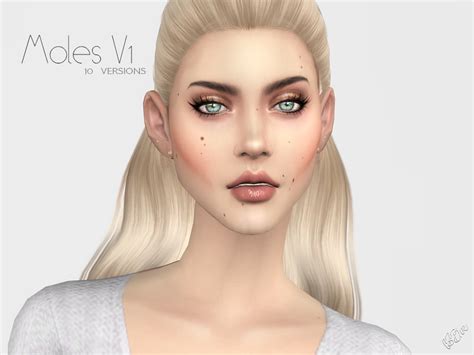 Sims 4 Ccs The Best Moles V1 By Ms Blue
