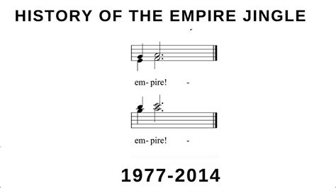 History Of The Empire Jingle 1977 2014 Youtube