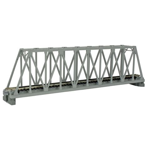 Kato 20 432 N 248mm 9 34 Single Track Truss Bridge Gray