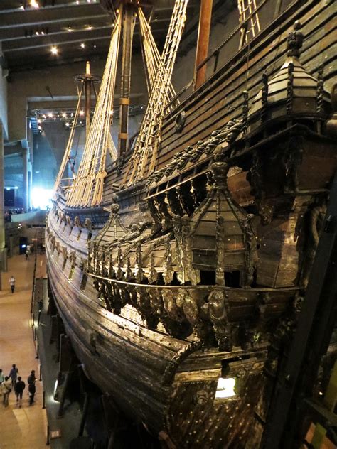 Vasa Museum In Stockholm Sweden Displays Vasa Ship Which Capsized And