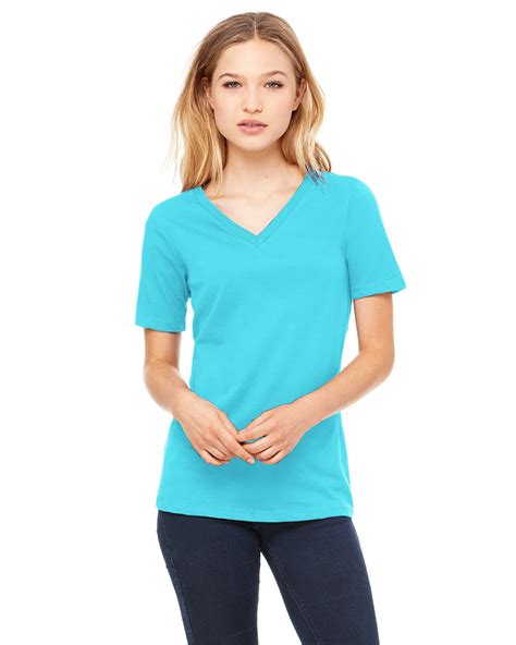 Bellacanvas Ladies Relaxed Jersey V Neck T Shirt 6405 Michaels