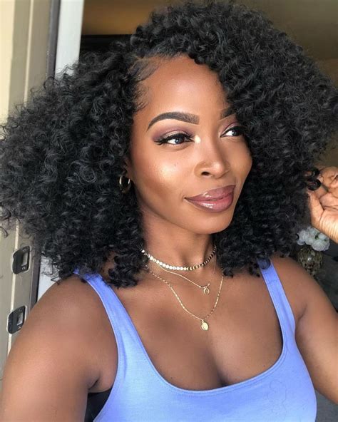 31 Crochet Braids Hairstyles Black Natural Hair With Protective Extensions Natural Curls