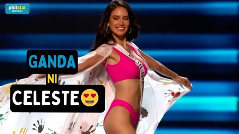 Celeste Cortesi Slays The Runway During The Miss Universe Swimsuit