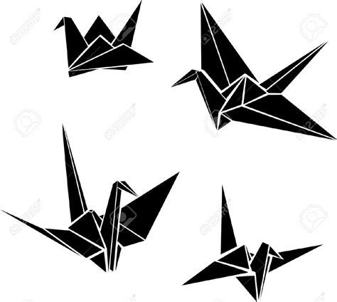 Origami Paper Cranes Paper Crane Tattoo Paper Crane Drawing Origami