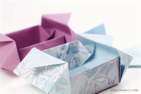 Origami Gatefold Box Instructions Paper Kawaii