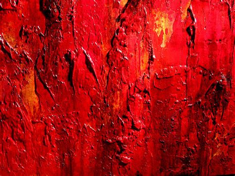 Modern Red Abstract Painting Original Contemporary Textured Art On Can
