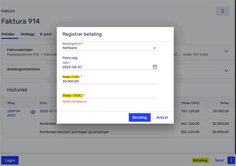 Hvordan Registrerer Jeg Betaling Av Utg Ende Faktura I Annen Valuta