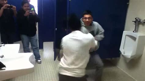 boxing in the school bathroom youtube