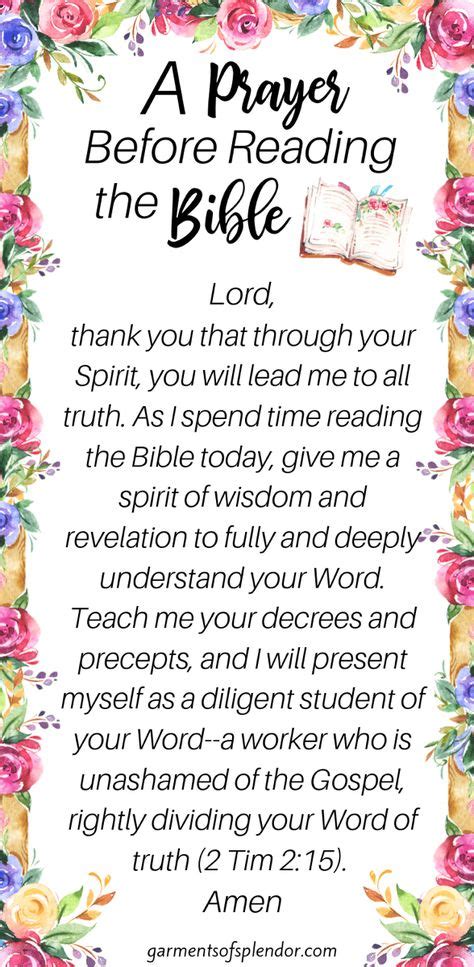 Prayer Scriptures