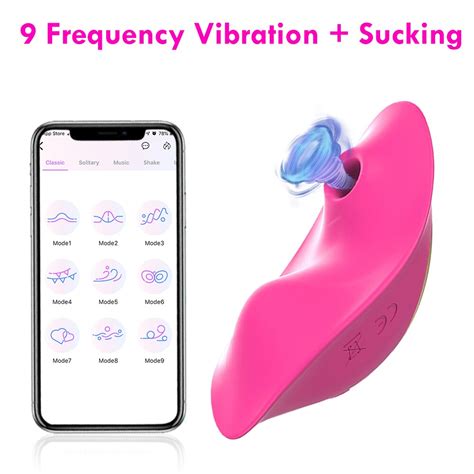 Bluetooth Butterfly Wearable Sucking Vibrator For Women Wireless App Remote Control Vibrating