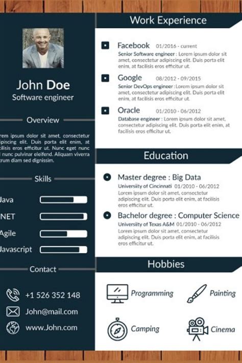 Your modern professional cv ready in 10 minutes‎. Software Engineer Resume | Software engineer, Resume template, Downloadable resume template