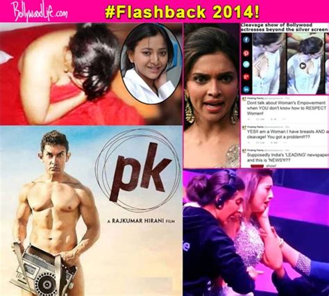 Top 10 Bollywood Controversies Of 2014 Aamir Khans Nude Pk Poster Deepika Padukones Cleavage