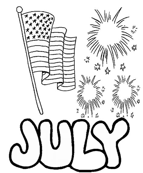 Fourth of July Coloring Pages