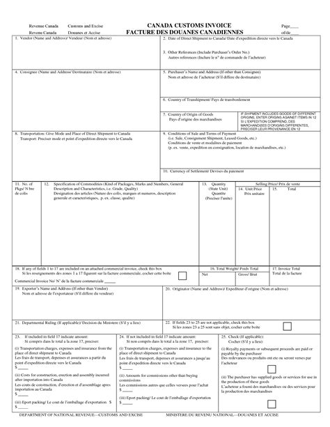 Fillable Customs Form Printable Forms Free Online