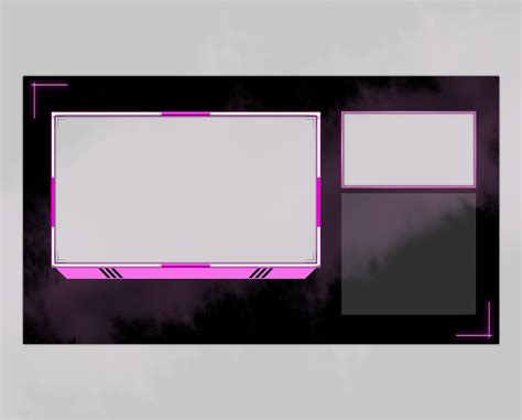 Neon Twitch Overlay Simple Minimalist Screens Etsy