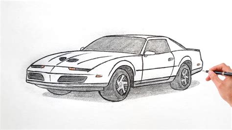 How To Draw A PONTIAC FIREBIRD 1982 Drawing A 3d Car Coloring