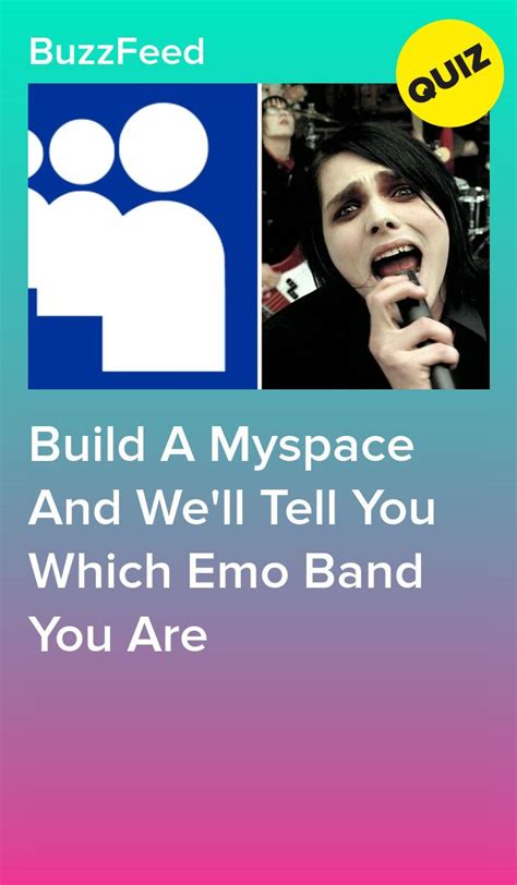 Build A Myspace And Well Tell You Which Emo Band You Are Emo Bands