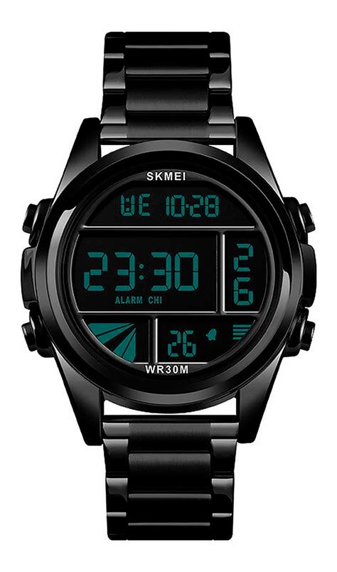 Reloj Skmei Digital Militar Para Hombre Moderno Correa Metal Meses