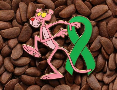 Green Ribbon Pin Pink Panther Pins Affordable Limited Pins Limited Edition Metal Pins