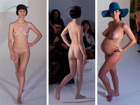 Insólito Desfile de modelos totalmente desnudos Infobae