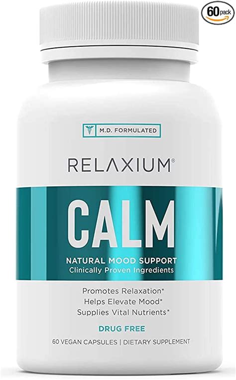 Relaxium Calm Non Habit Forming All Natural Stress Relief Supplement