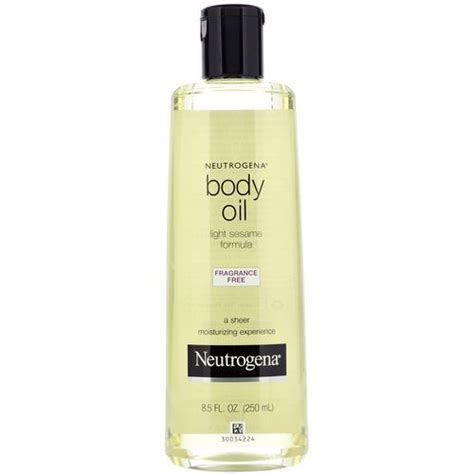 neutrogena body oil fragrance free