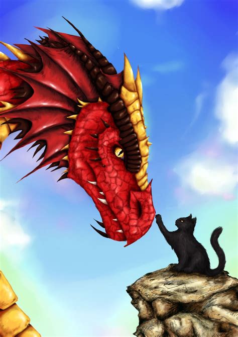 Image Result For Cat And Dragon Art Dragon Art Dragon Painted Rocks