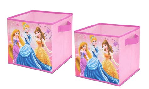 Disney Princess Storage Cubes Set Of 2 10 Inch Disney Princess