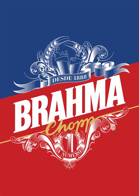 Brahma Beer Illustration And Lettering For Label On Behance Beer