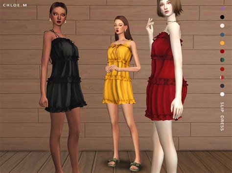 Chloem — Chloem Slip Dress Created For The Sims4 11