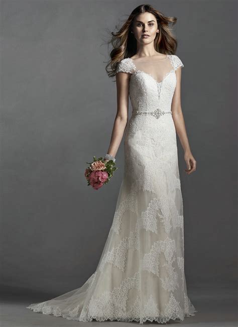 Shop lace wedding dresses at affordable prices from best lace wedding dresses store milanoo.com. Vintage Wedding Dress Cap Sleeves 2015 Beach Wedding Gowns ...