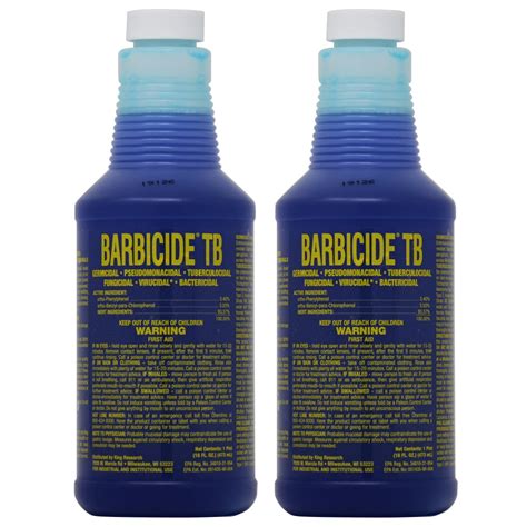King Research Barbicide Disinfectant Tb 16oz Pack Of 2