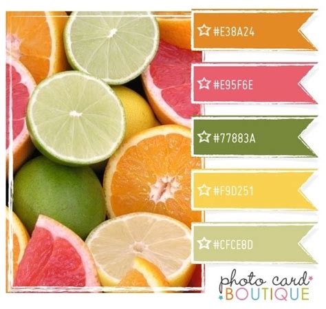 Everywhere you look there are hundreds of flowers, and. Citrus color palette by kari | Citrus Celebration | Pinterest