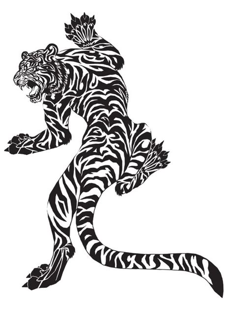 Simple Tiger Tattoo Designs Clip Art Library